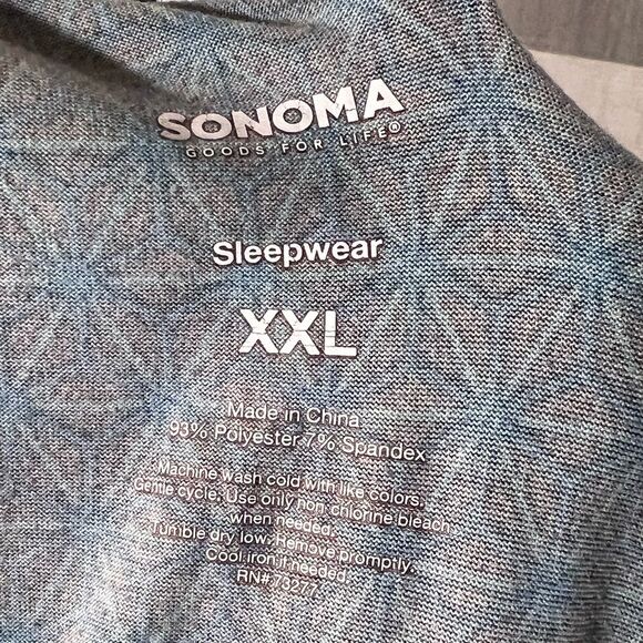 Sonoma sleepwear short size XXL blue SUPER soft - Picture 4 of 4
